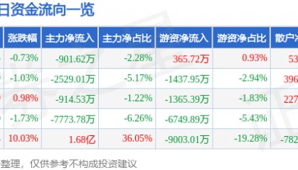 股票行情快报:网达软件(603189)12月12日主力资金净卖出901.62万元