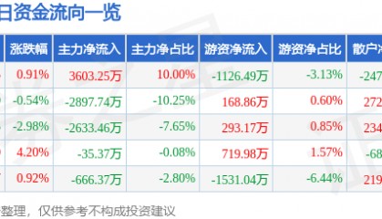 股票行情快报:东百集团(600693)2月25日主力资金净买入3603.25万元