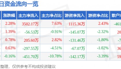 长青集团(002616)8月27日主力资金净买入3502.17万元