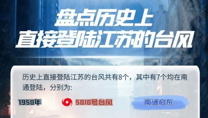 台风“竹节草”影响江苏,盘点那些来过江苏的台风