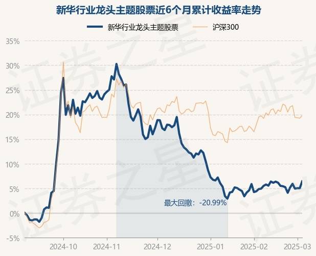 3月5日基金净值：新华行业龙头主题股票最新净值0.582，涨1.32%