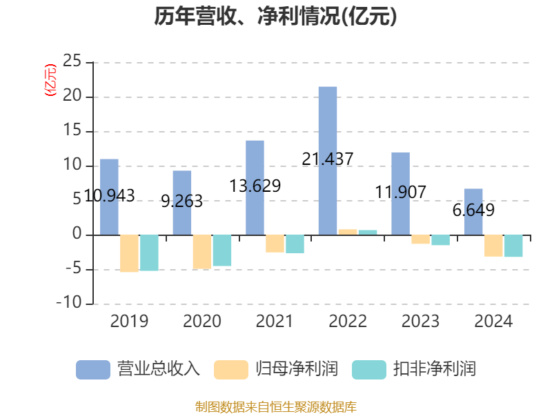 新研股份：2024年亏损3.19亿元