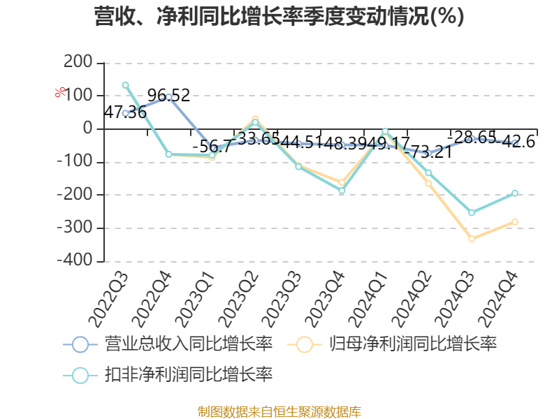 新研股份：2024年亏损3.19亿元